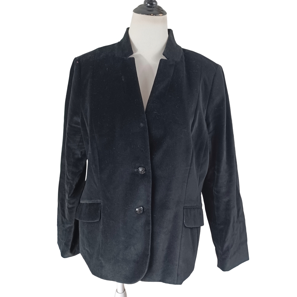 TALBOTS ABERDEEN VELVET BLAZER SIZE 18